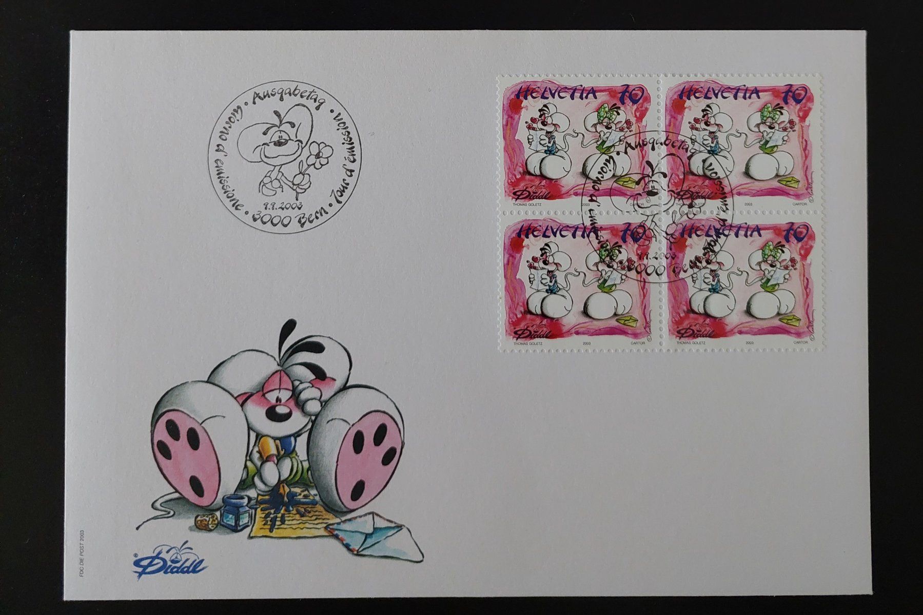 Alle Briefmarken: Ersttagsbriefe "Diddl und seine Freunde" – Neu (gemäss Beschreibung) aus Ebikon von Sasa_1993 2