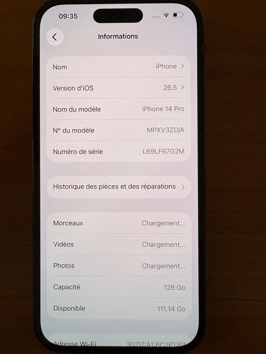 Apple Handys / Smartphones: iPhone 14 Pro 128 Go – Gebraucht aus Domdidier von HA92 5