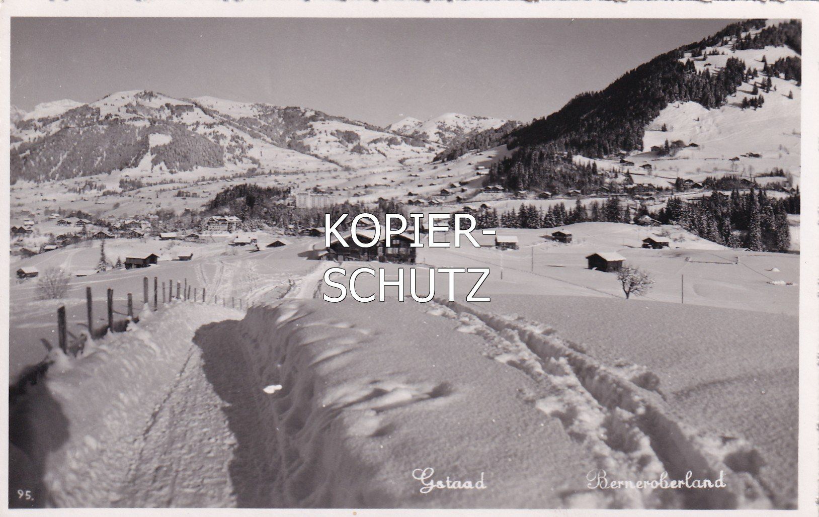 Cartoline postali: Gstaad im Winterkleid /mp – Usato da Hombrechtikon venduto da Rudolf07