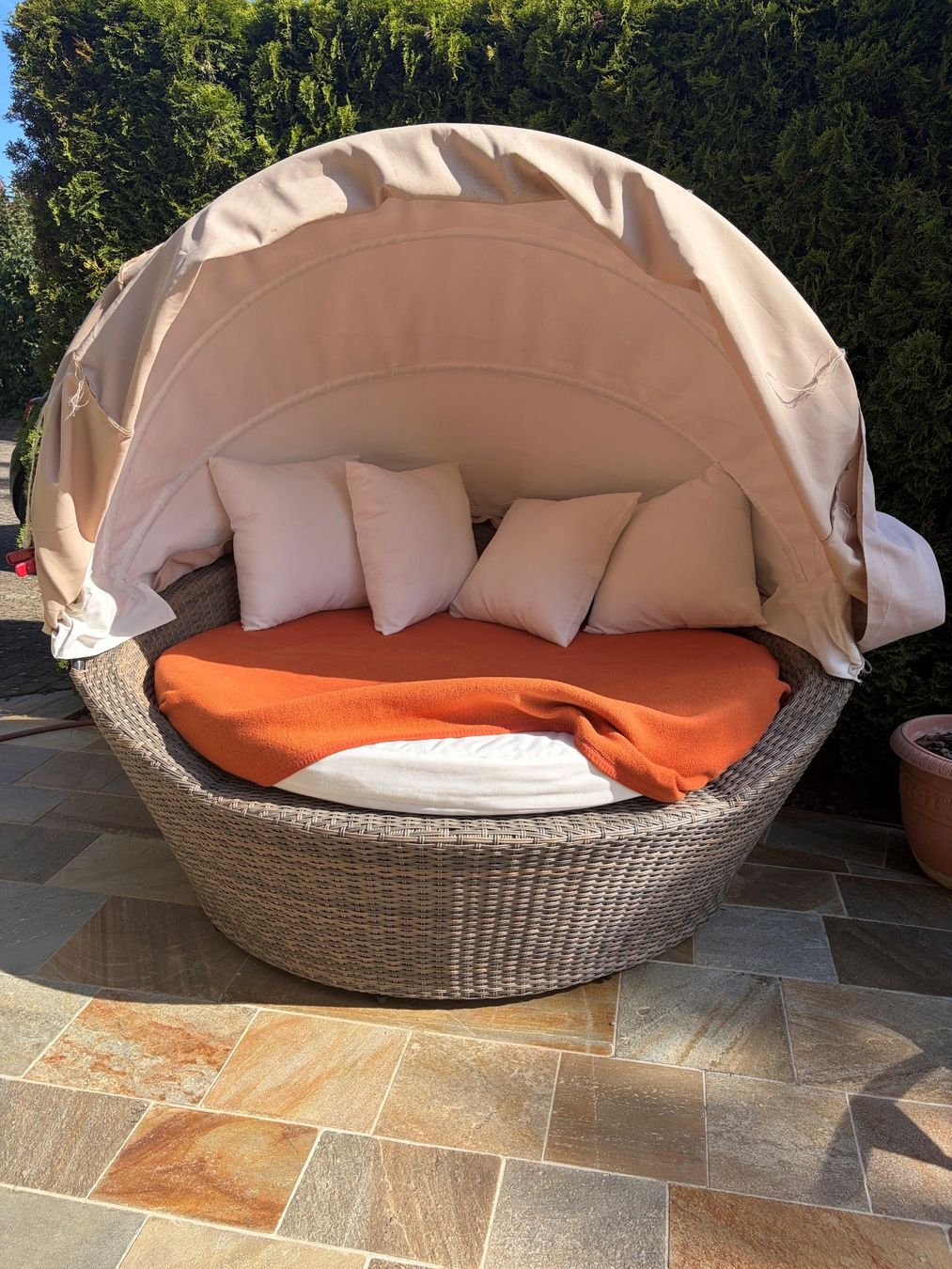 Sedie a sdraio: Sonneninsel Sylt Rattan Creme – Usato da Villigen venduto da Hwink