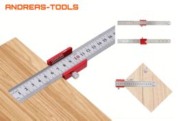 Winkel - Lineal Streichmass und Zentrierung-Werkzeug 30 cm