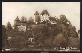 AK Burgdorf, Blick zum Schloss, 1917
