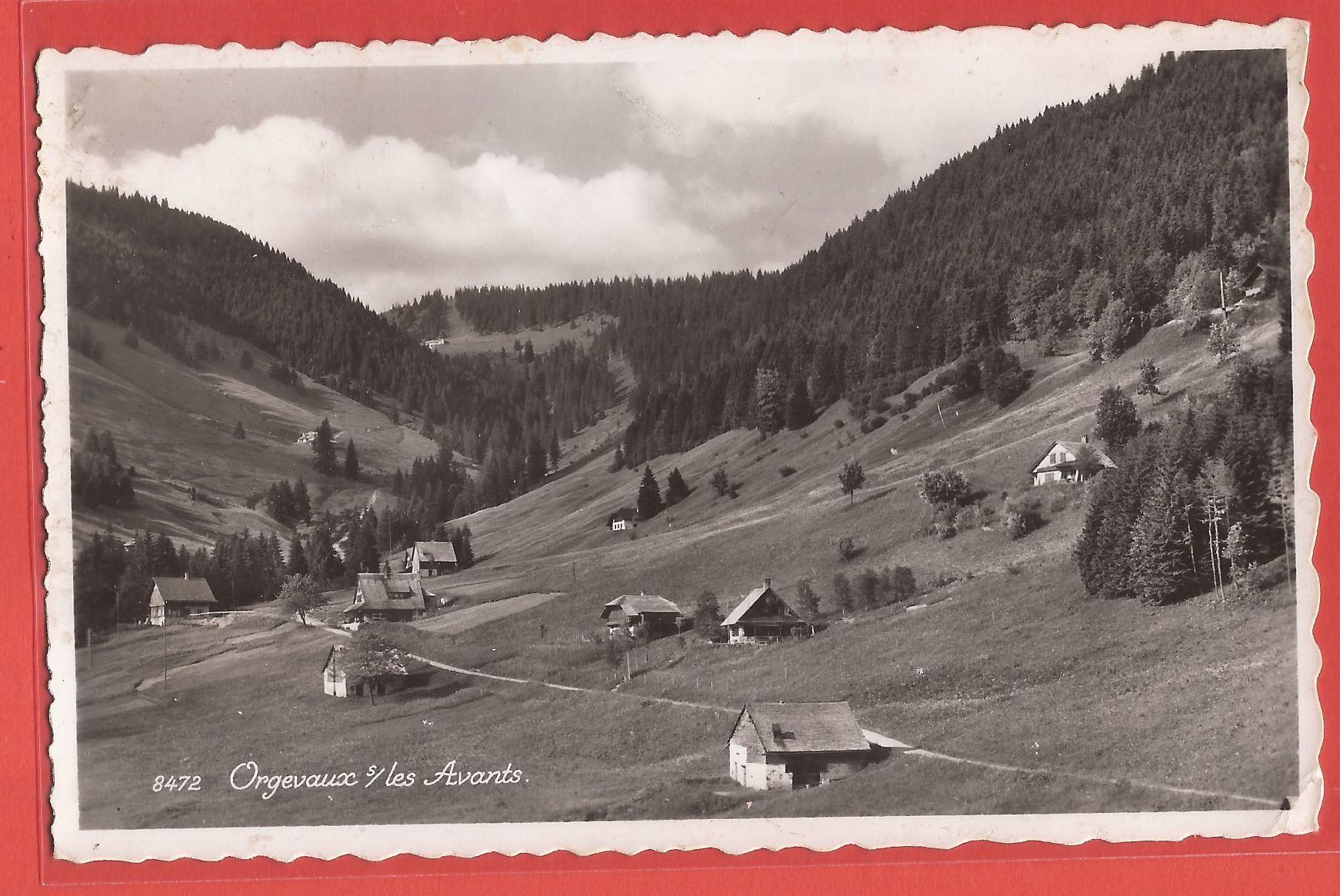 Cartoline postali: Orgevaux sur Les Avants - ca. 1945 – Usato da Fislisbach venduto da Porano
