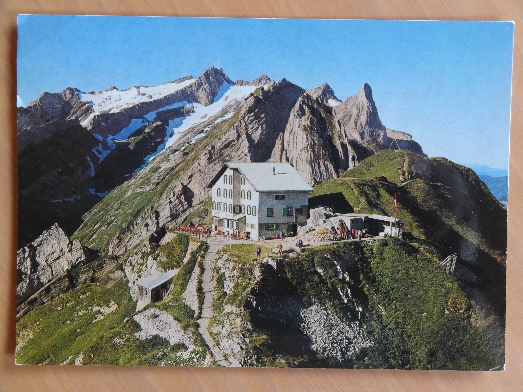 Cartoline postali: Berggasthaus Schäfler - Säntis  - 1988 – Usato da St Léonard venduto da Riglin