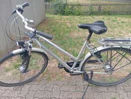 City Bike Silver Aluminum Frame Used Condition