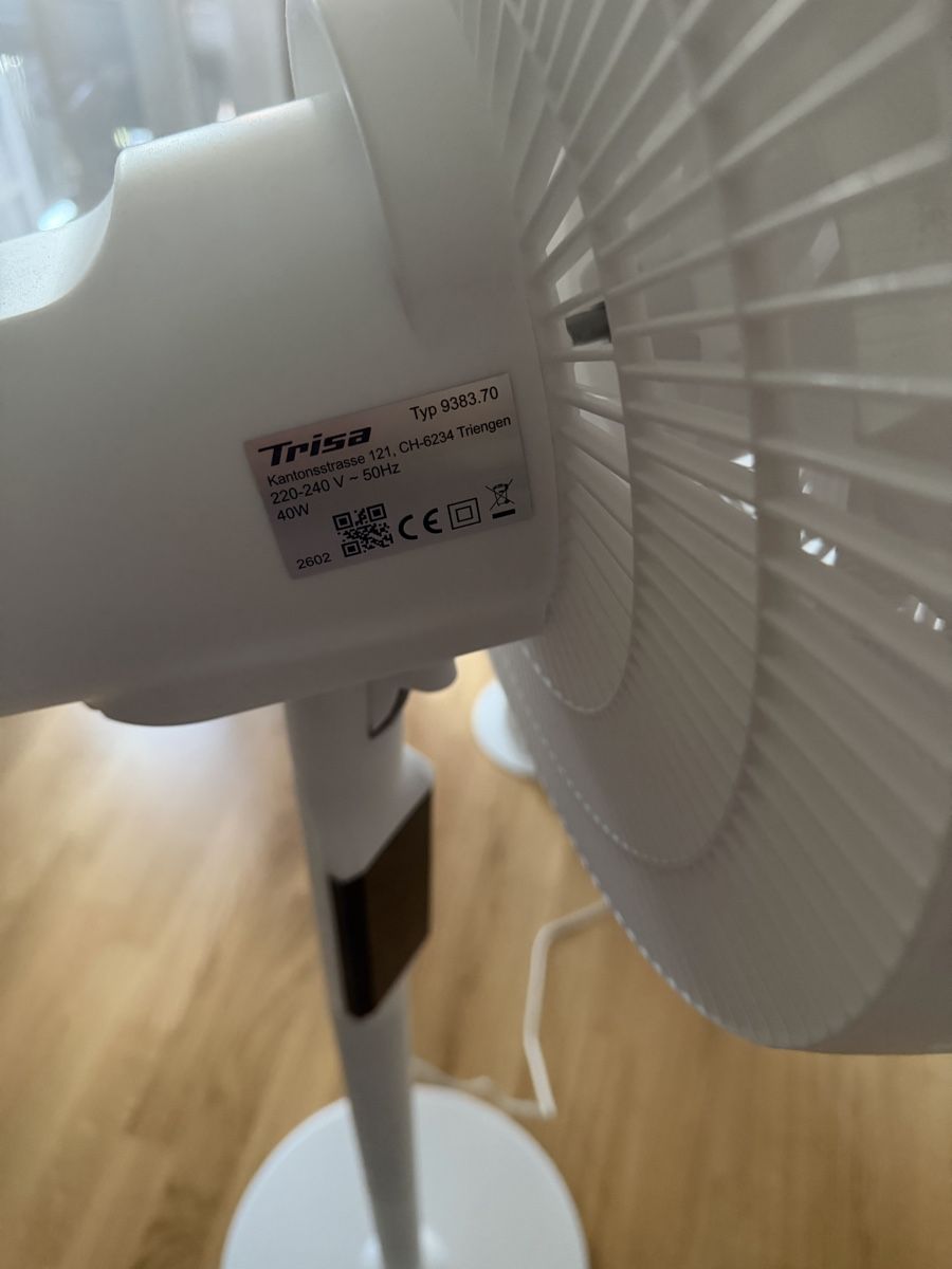 Trisa Ventilatori: Ventilateur sur pied Trisa , neuf – Nuovo e nell'imballaggio originale da Yverdon-les-Bains venduto da hal_jq27 6