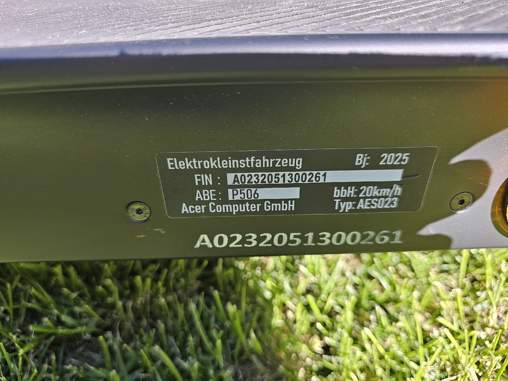 Kickboard: Acer E-Scooter AES023, Top Zustand – Neu (gemäss Beschreibung) aus Fahrwangen von Nepomuk21 5