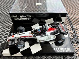 1:43 Minichamps BAR Honda 007 Sato 2005