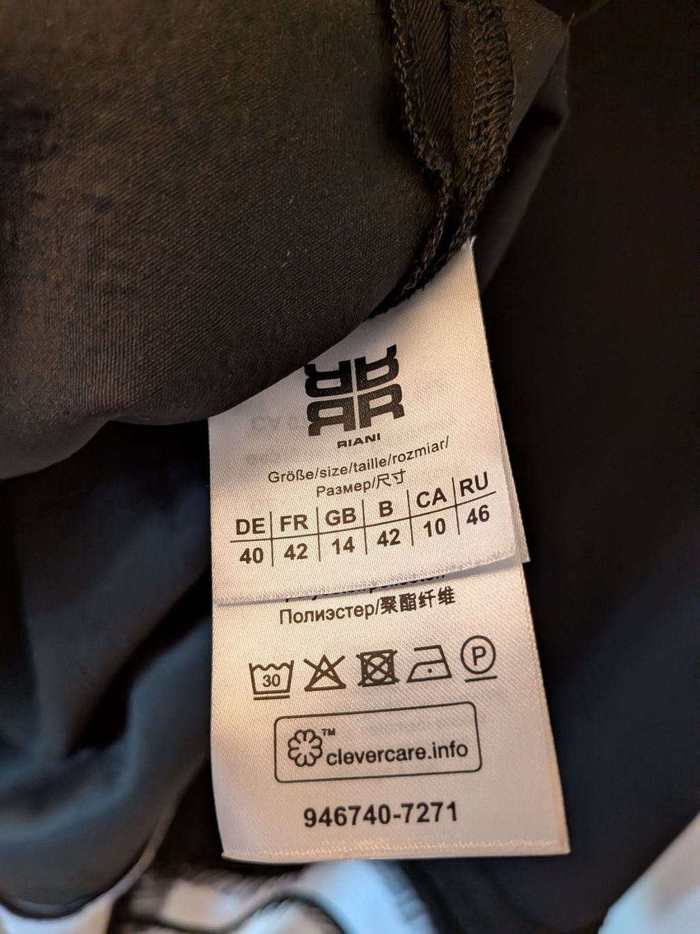 Riani Vestiti: Riani Kleid schwarz/weiss Gr. 40 – Usato da Emmen venduto da magelan 6