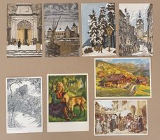 Lot von 8 Pro Juventute Karten