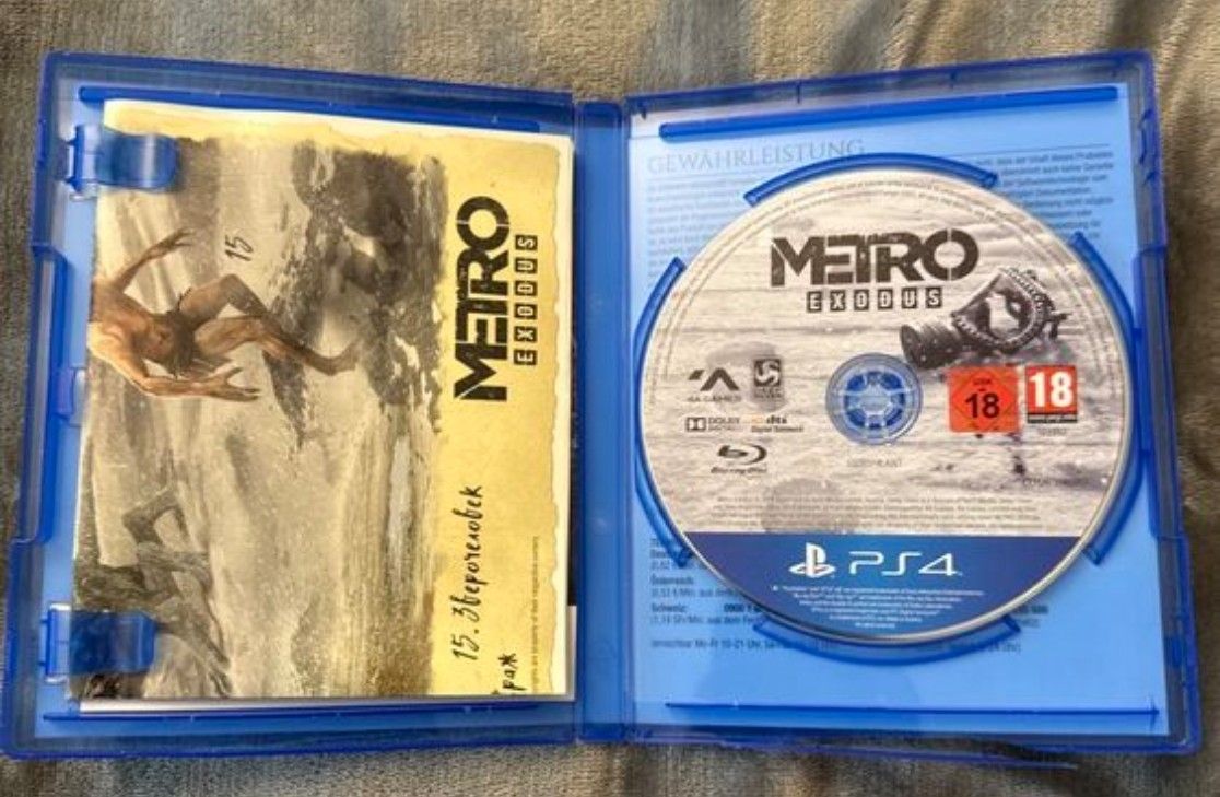 Jeux: Metro Exodus PS5 – D'occasion à St-Aubin-Sauges par pafpif 1