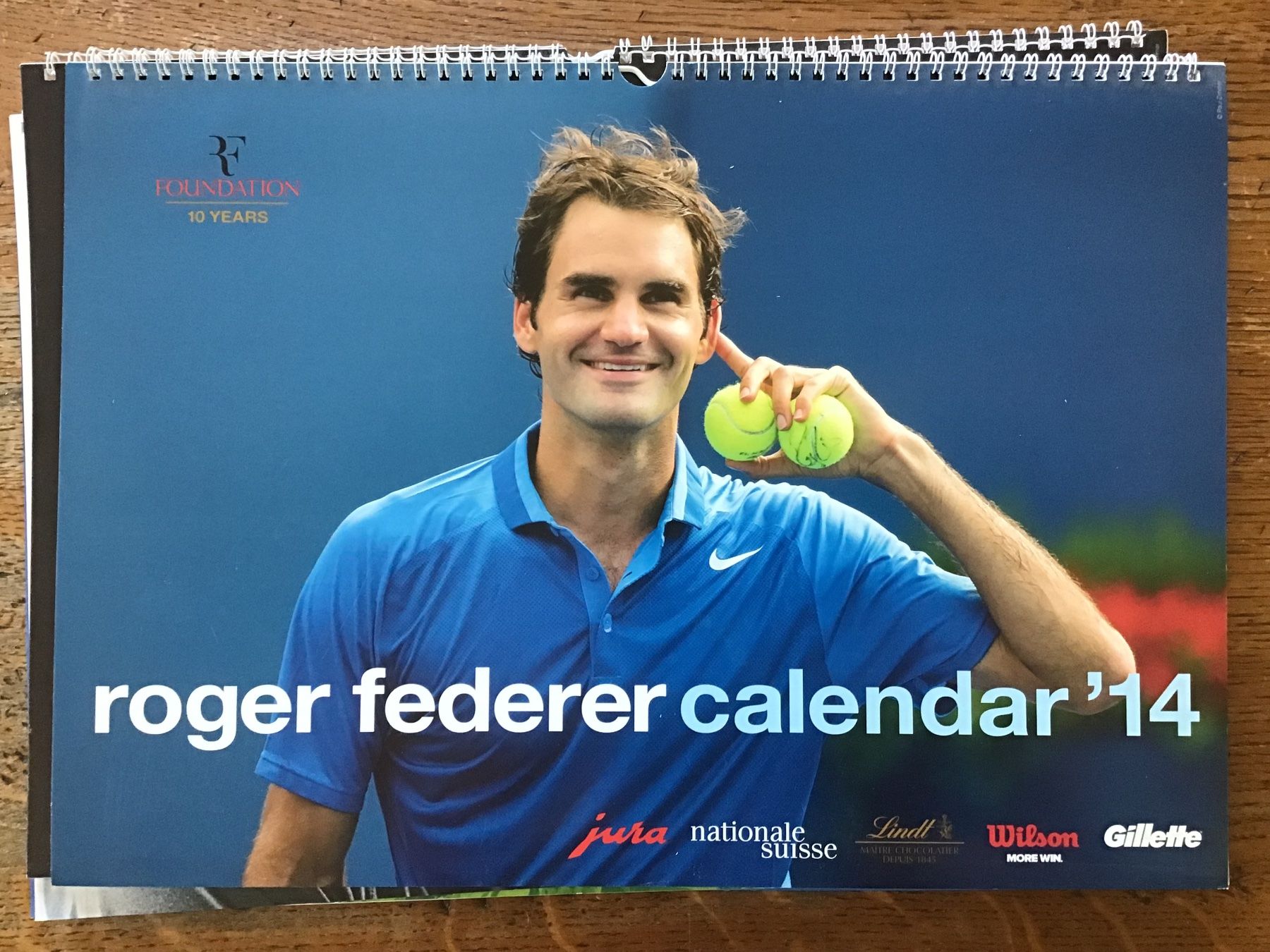 Calendari: Calendrier officiel Roger Federer 2014 – Usato da Fully venduto da Ruby97