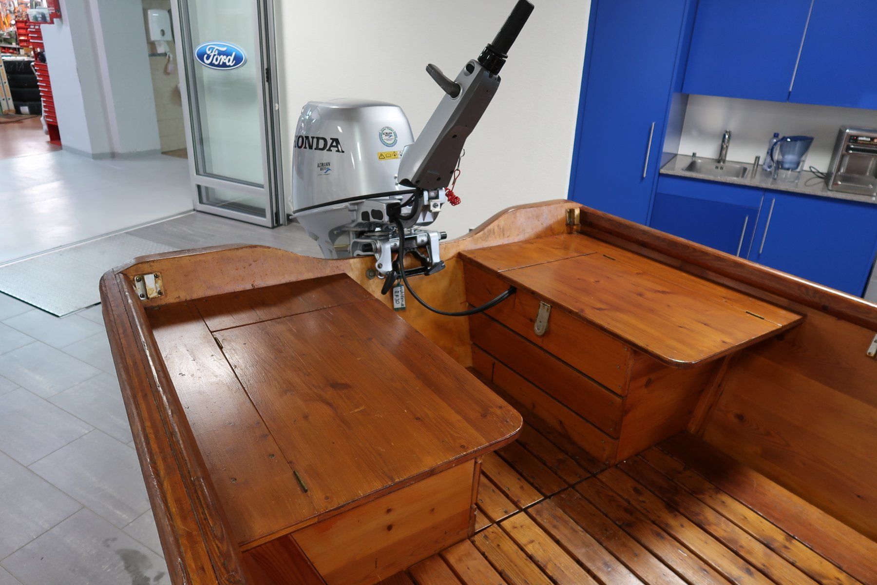Witti Boote: Witti Holzfährboot mit Honda BF30 – Gebraucht aus Büsingen von garagealtmann 6