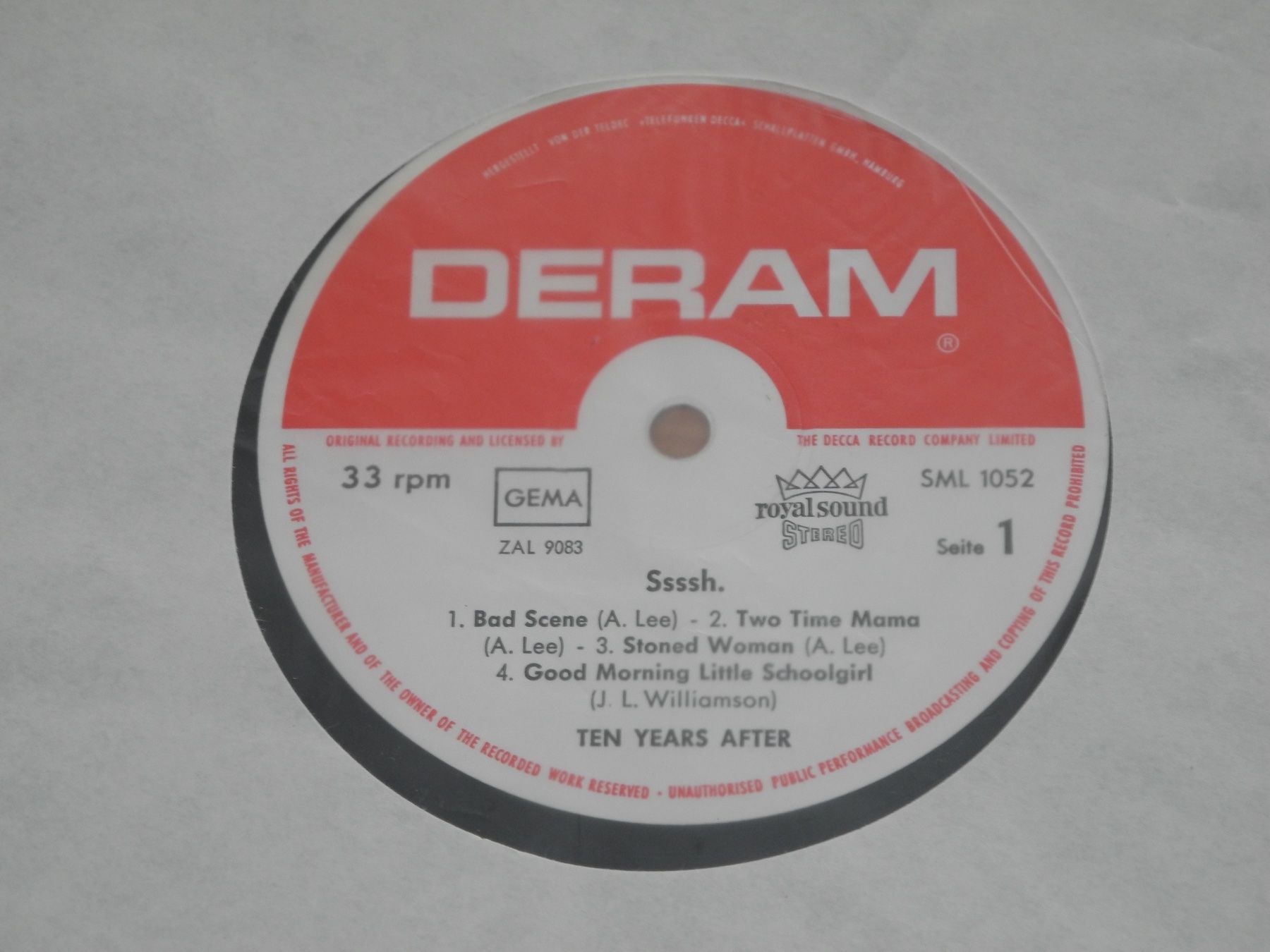 Dischi in vinile: TEN YEARS AFTER: Ssssh. - DERAM - SML 1052 – Nuovo (secondo la descrizione) da Fahrwangen venduto da Swirl2 3