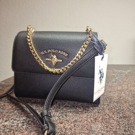 Neue originale U.S. Polo ASSN. Tasche, schwarz, mit Etikett!