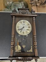 Wanduhr Concordia 31 Tage mechanisch Holz dunkel Gehäuse