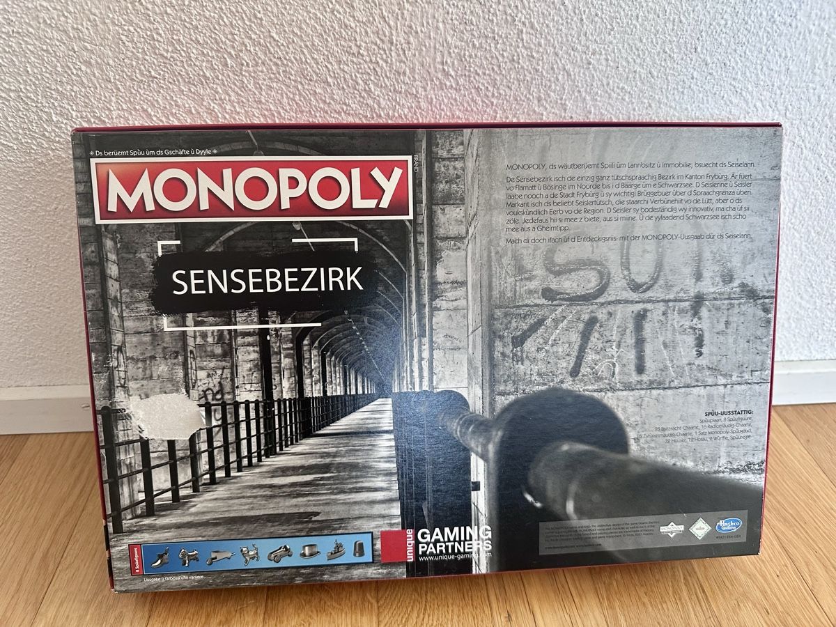 Spiele: Monopoly Sensebezirk neu und unbespielt – Neu (gemäss Beschreibung) aus Blumenstein von Thunerin_1987 1