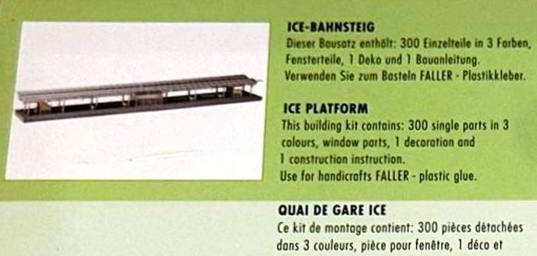 Faller Modellini di ferrovie: Faller 222121 N Doppel-Bahnsteig 50 cm lang, Bausatz – Nuovo e nell'imballaggio originale da Brüttisellen venduto da Rentner44zh 2