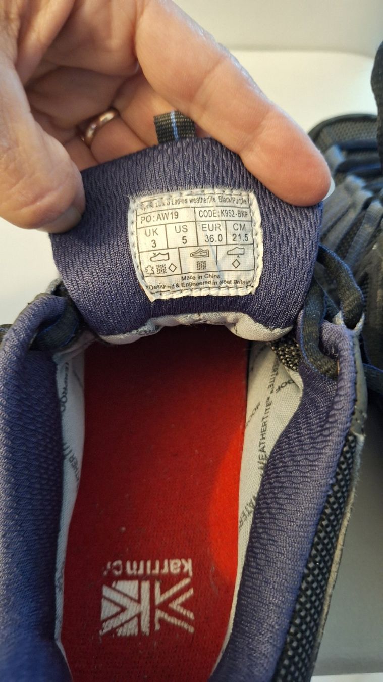 Scarpe da donna: Trekkingschuhe Karrimor Gr. 36 – Usato da Biberist venduto da rospel 5