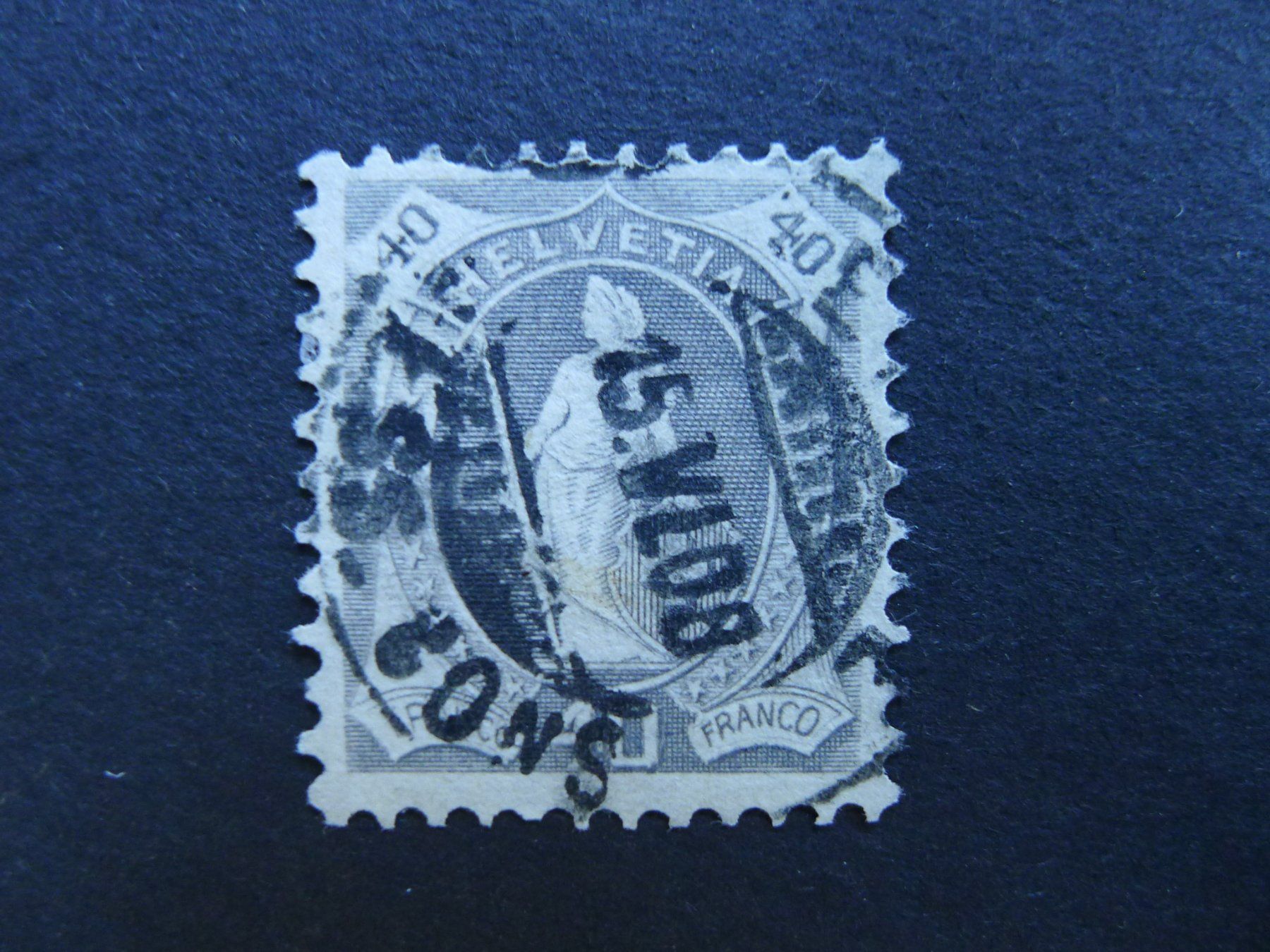 Alle Briefmarken: 1907 Nr. 89A gestempelt SBK 300.- – Gebraucht aus Dagmersellen von wyss1982