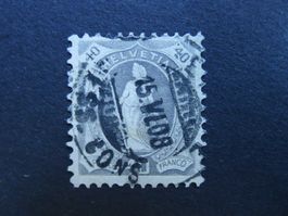1907 Nr. 89A gestempelt SBK 300.-