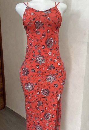 Robe longue d'été imprimée florale, taille S