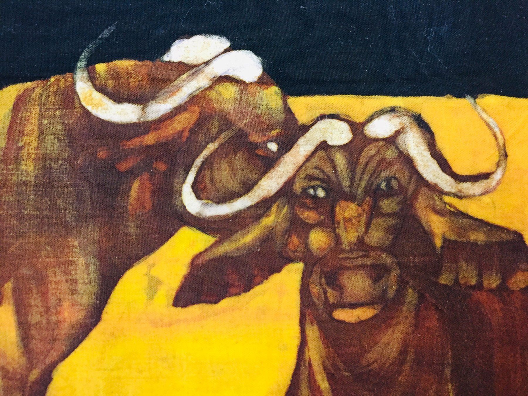 Gemälde: Afrikanische Kunst, Textil Malerei – Gebraucht aus Schaffhausen von vintageworld 8