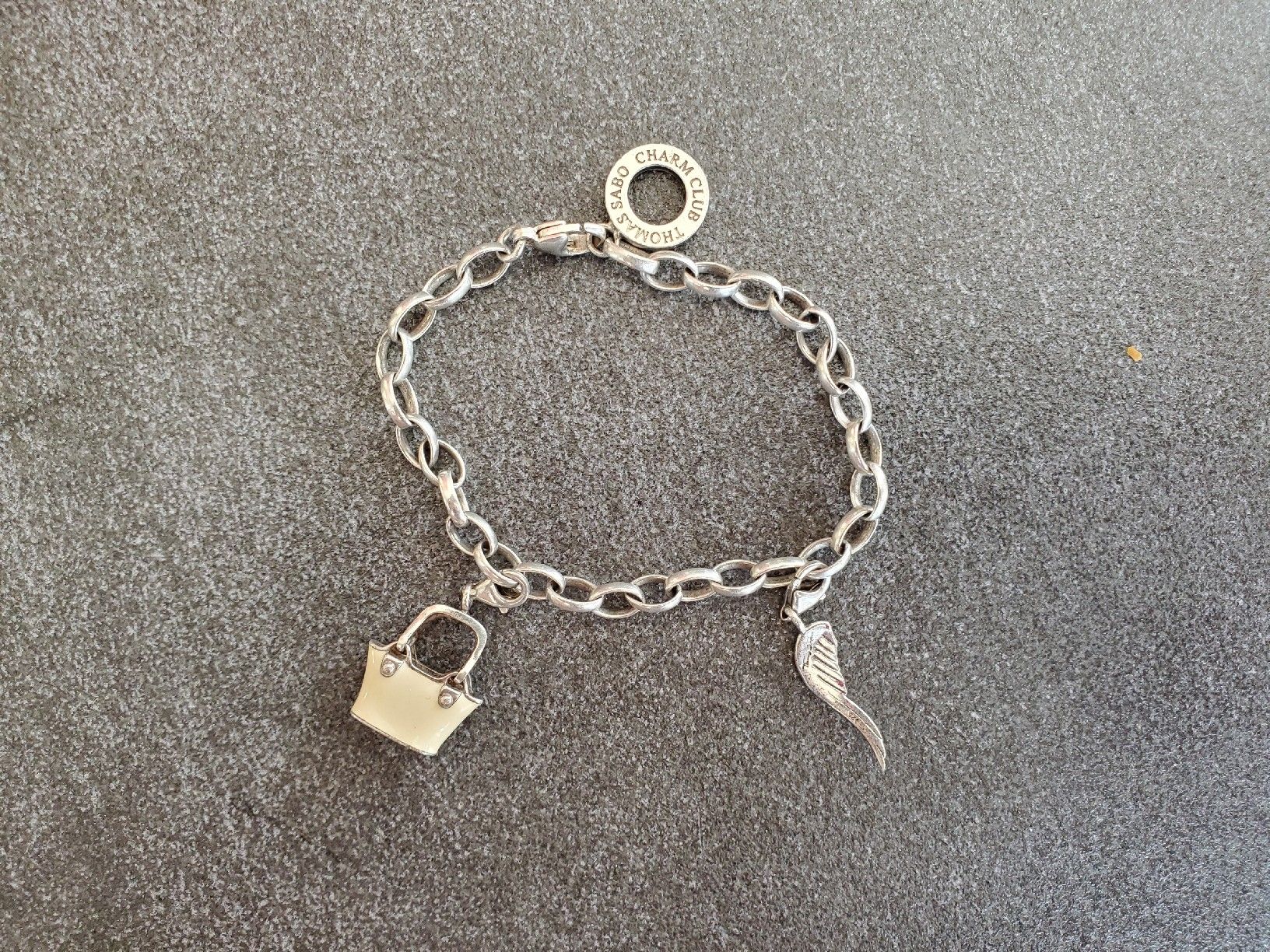 Thomas Sabo Bracciali & Braccialetti: Thomas Sabo Armkette 18 cm Silber – Nuovo (secondo la descrizione) da Schwarzsee venduto da dergli01