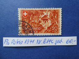 Pro Patria 1941 Nr. B14c gestempelt