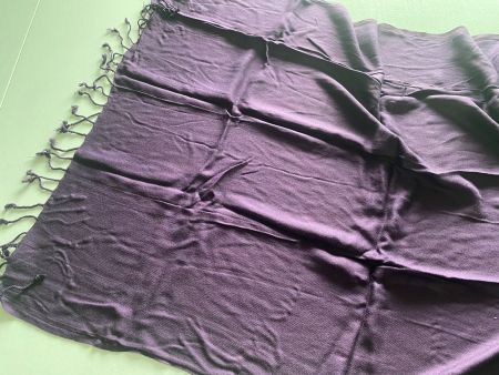 Lila, Violett Schal, Foulard, weich, Fransen 190x70