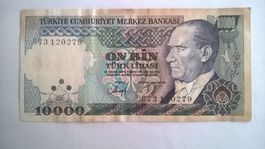 Billet banque Turquie 10.000 Lira 1993 TBE