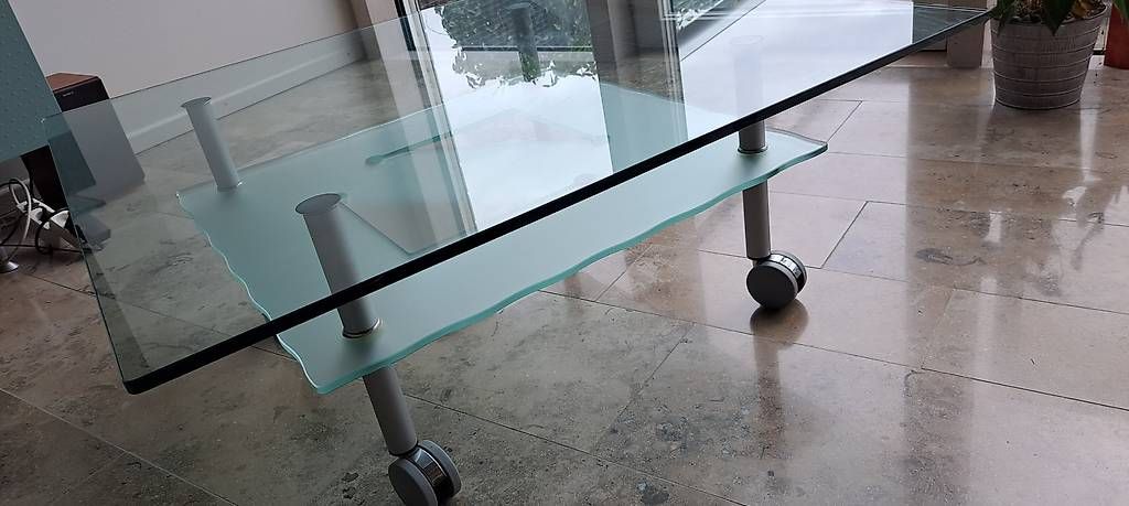 Tische: Couchtisch Glas – Gebraucht aus Giffers von Flowerpower72