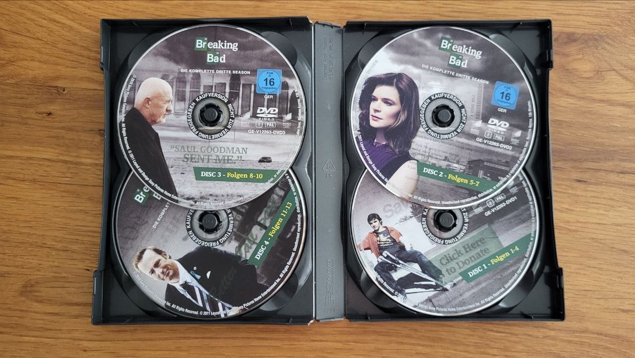 Tutti i DVDs: Breaking Bad Staffel 3 DVD Box – Usato da Suhr venduto da kap_wq5h 1