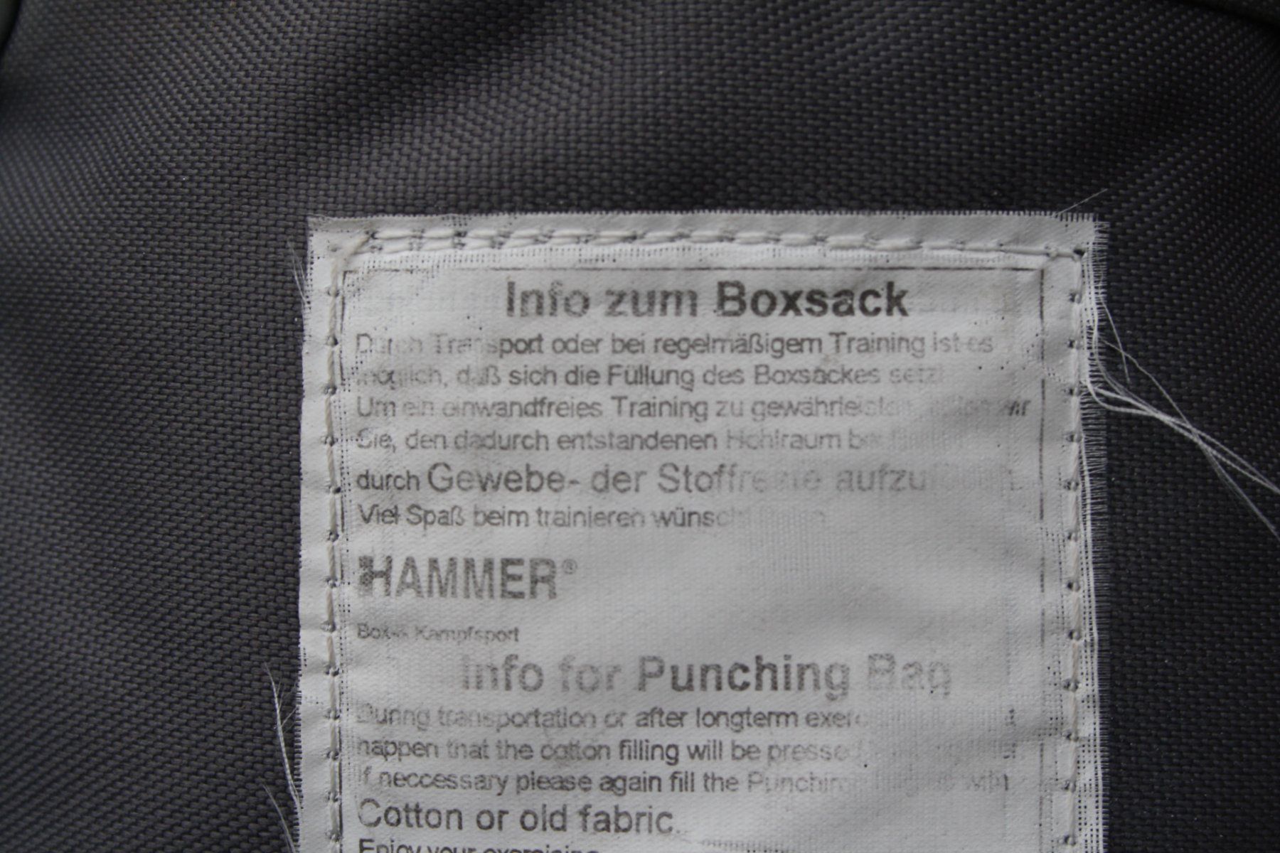 Sacchi da boxe: BOXSACK HAMMER – Usato da Wauwil venduto da Pneuedy 3