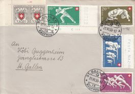 SBK B46 - B50 Satzbrief mit ST St. Gallen Kaufhaus