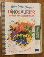 Dino Malbuch mit Wasserstift - Neu / mehrfach malbar