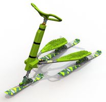 1 SKKI Trikke Modell 2026 Grün/Grau – Graue Front