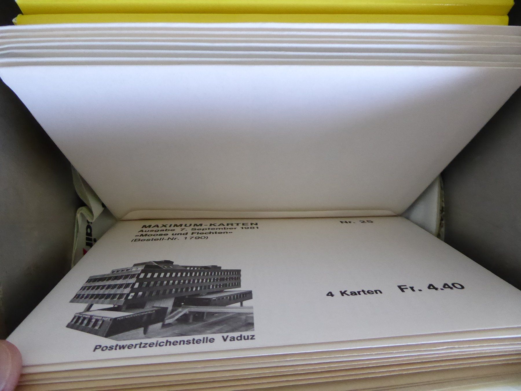 Tous les timbres: § Interessanter Posten Liechtenstein Maximumkarten – D'occasion à Rothrist par swisstools 3