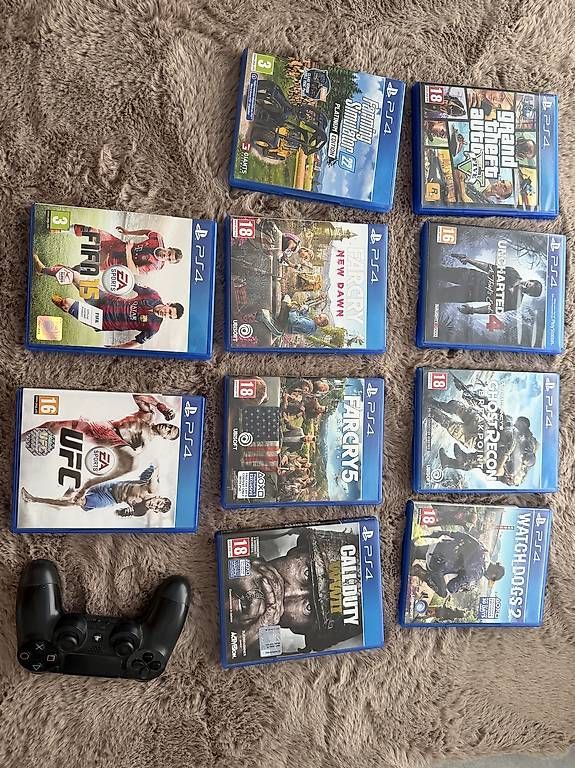 Console: Vendo ps4 + 10 giochi + controller  – Usato da Gordola venduto da sdo_h6x9