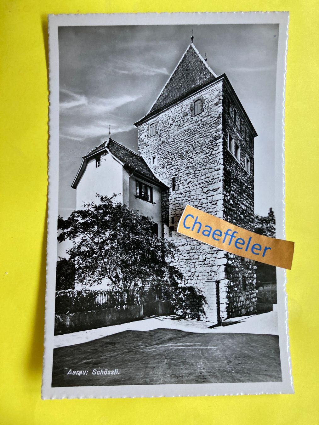 Ansichtskarten: Aarau, Schlössli – Gebraucht aus Zürich von Chaeffeler