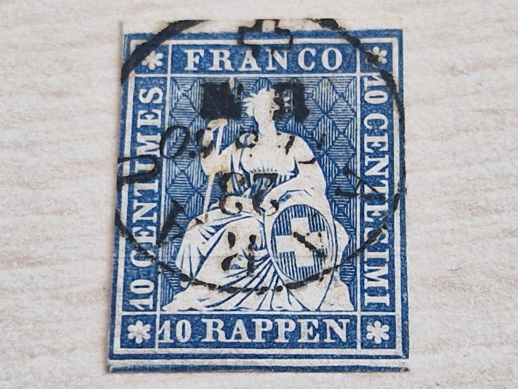 Alle Briefmarken: Strubel 23G, AARAU, ab 1.- – Gebraucht aus Burgdorf von Glossy01 1