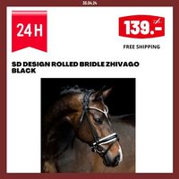 PHILI-RIDING SD design rolled bridle zhivago black