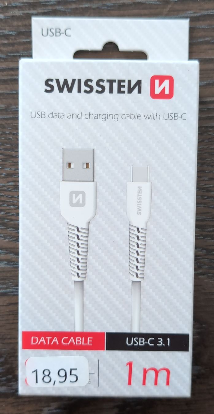 Kabel: Câble SWISSTEN USB-C 3.1 1m neuf scellé  – Neu und originalverpackt aus Lausanne von Station84