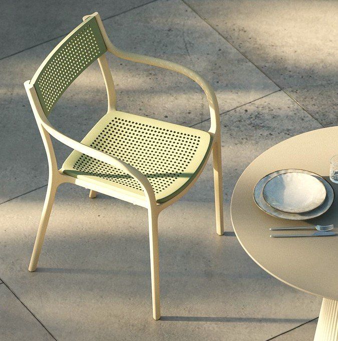 Sedie: Lot de 4 Chaises Madison Dots Cream Jade Vondom – Nuovo e nell'imballaggio originale da Lausanne venduto da UniDecoCasa 1