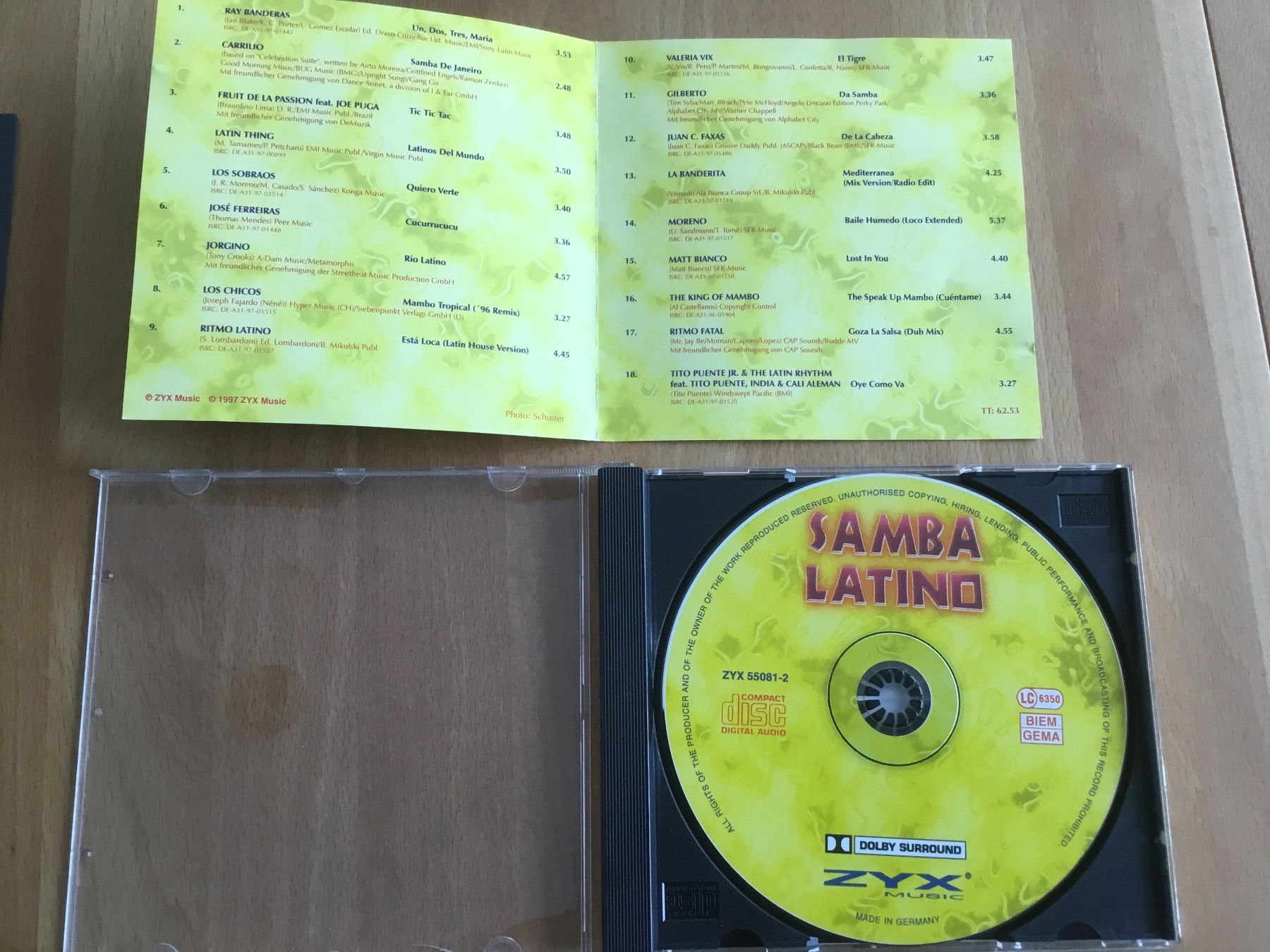 CD: Samba Latino CD Musik-Sampler diverse Interpreten – Usato da Kerzers venduto da Georges3210 2