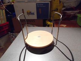 Teller - Halter, Holz, verstellbar