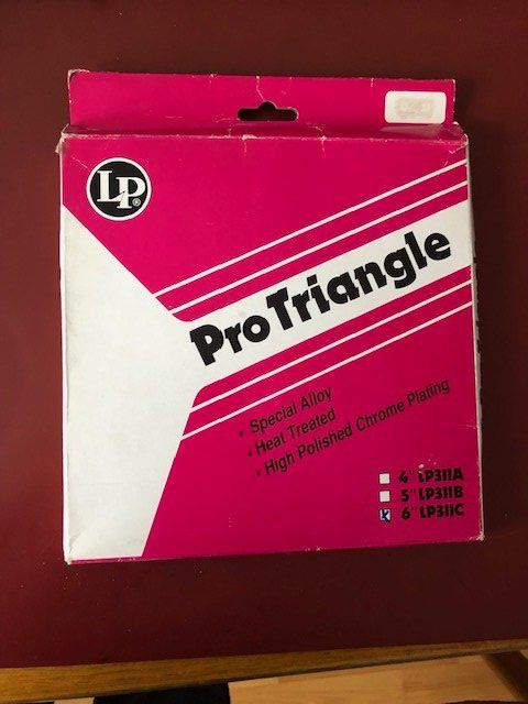 Strumenti musicali: Triangle percussion LP Pro Triangle 15,24 cm – Nuovo e nell'imballaggio originale da Aigle venduto da Tchamille