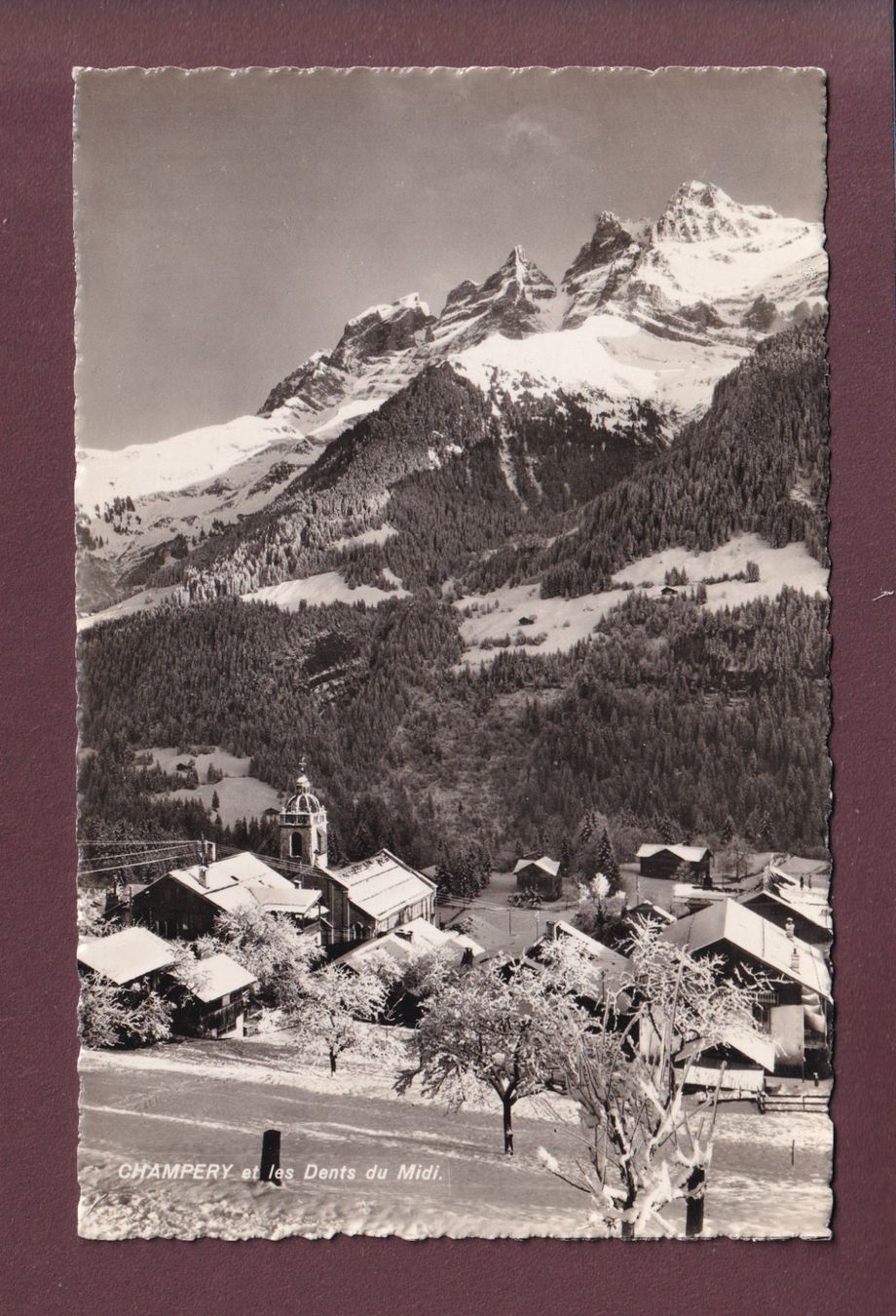 Cartoline postali: CHAMPERY - Dents du Midi – Usato da Pully venduto da nicecards