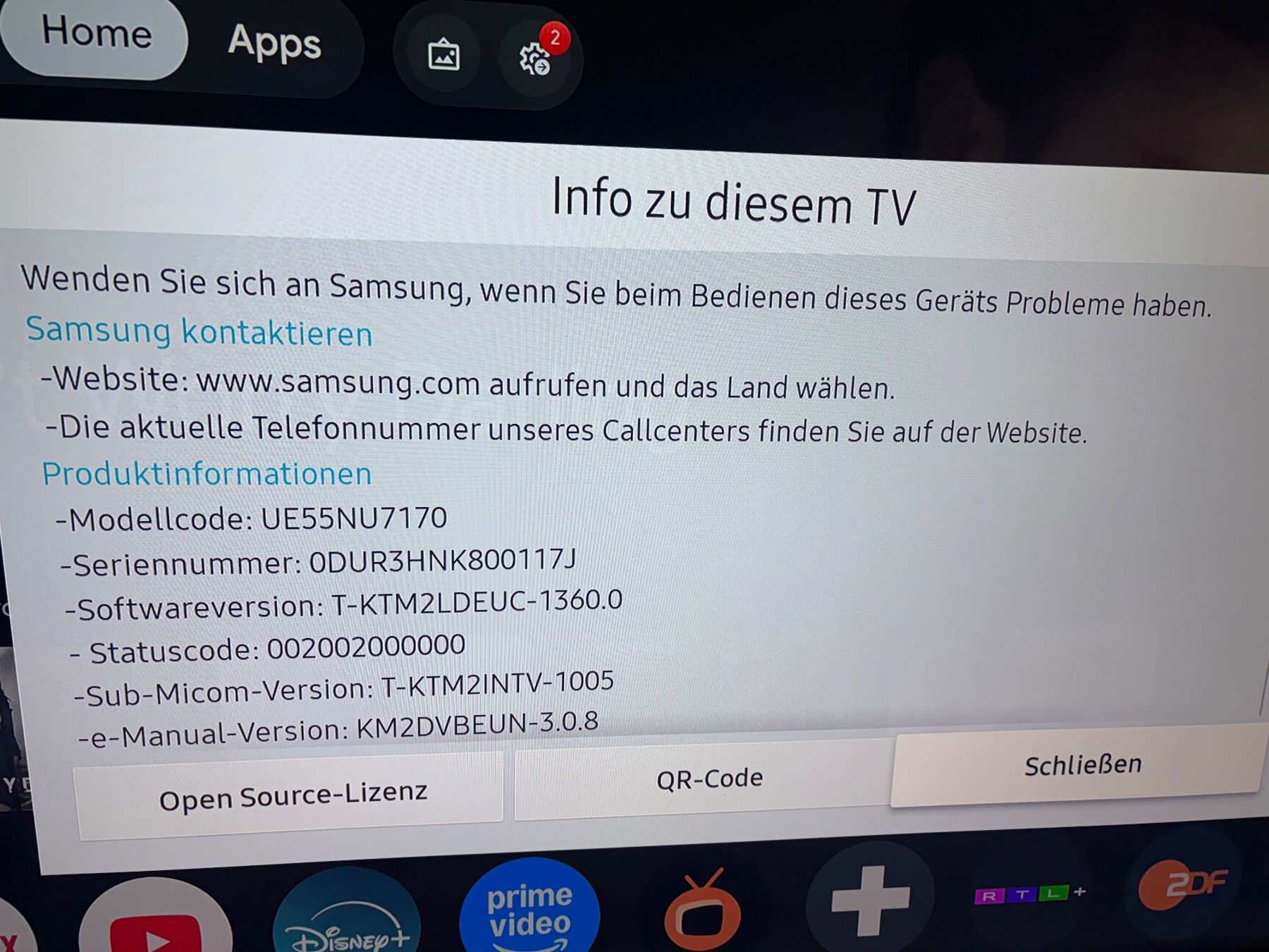 Televisori: Samsung Smart TV 55“ – Usato da Bern venduto da cor_9b8d 3
