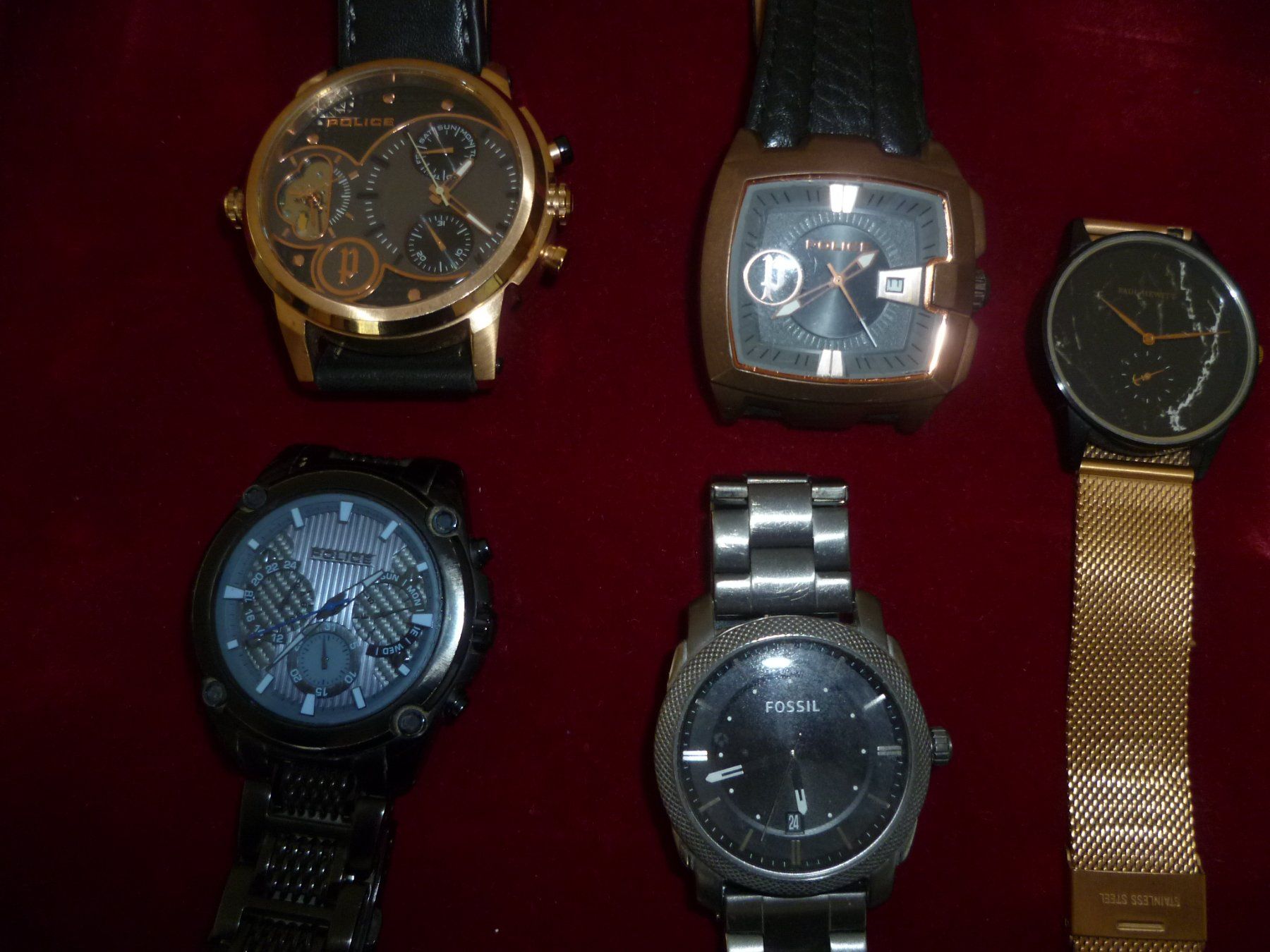 Police Orologi: UHRENLOT 5 STK. – Usato da Hombrechtikon venduto da Minerva_x2